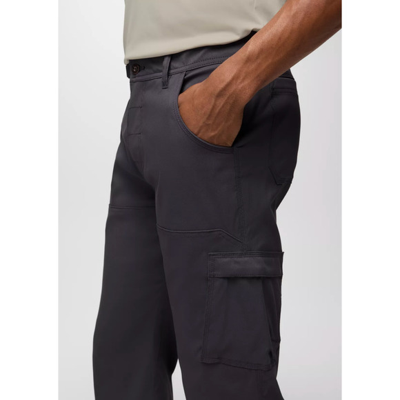 Prana Stretch Zion Cargo Pant Mens 38x32 Gray Roll-up Hike - Picture 2 of 4